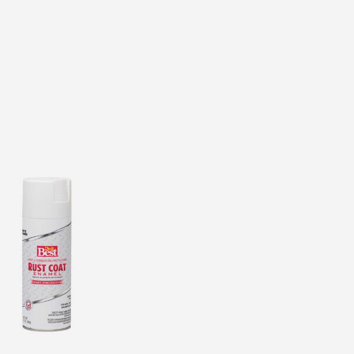 Do It Best 12 Oz. White Rust Coat Enamel Image 1