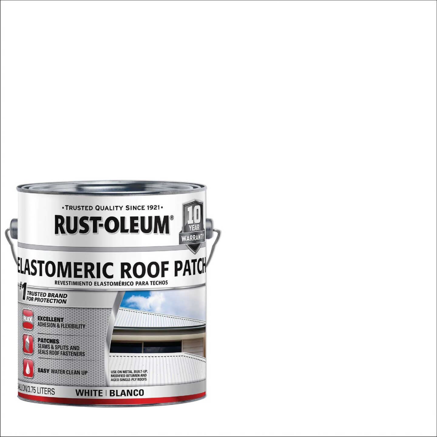 Rust-Oleum 1 Gal. White Elastomeric Roof Patch Image 1