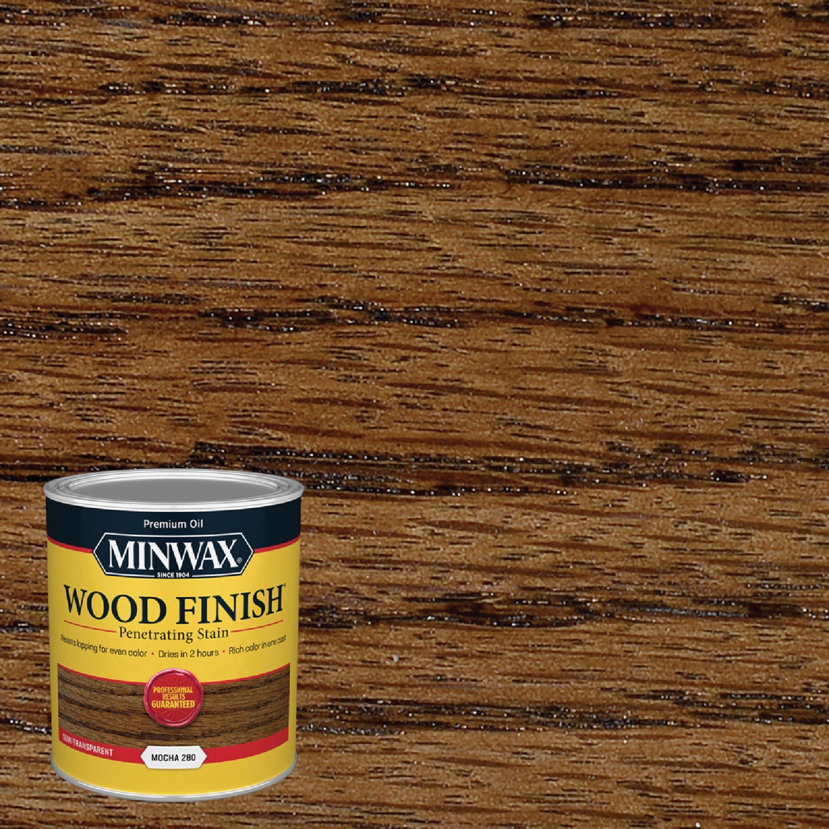 Minwax Wood Finish Penetrating Stain, Mocha, 1 Qt. Image 1