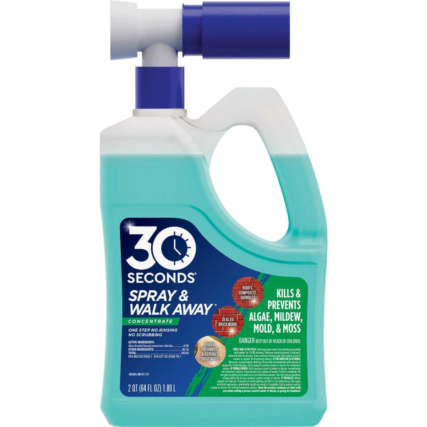 30 Seconds Spray and Walk Away Concentrate with Hose End, 64 Oz. Image 1
