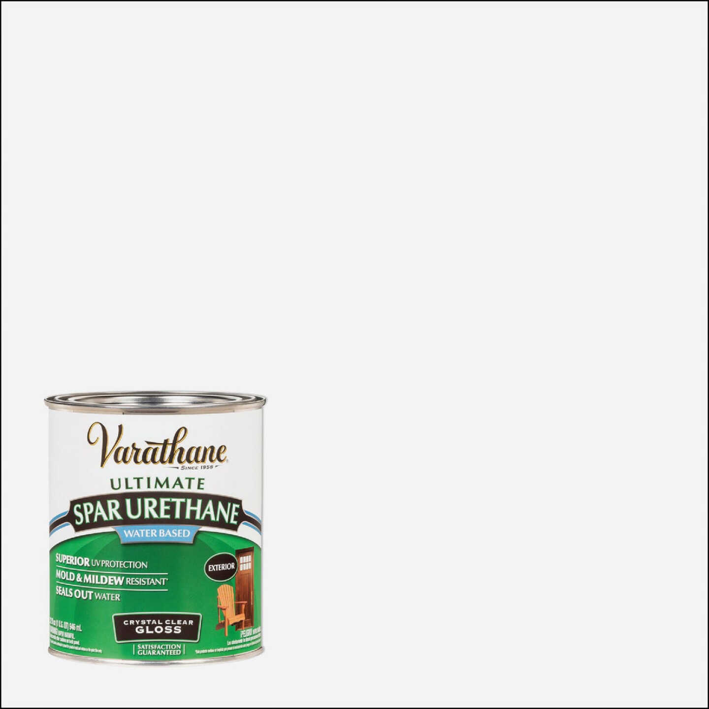 Varathane Gloss Clear Water Based Exterior Spar Urethane, 1 Qt. Image 1