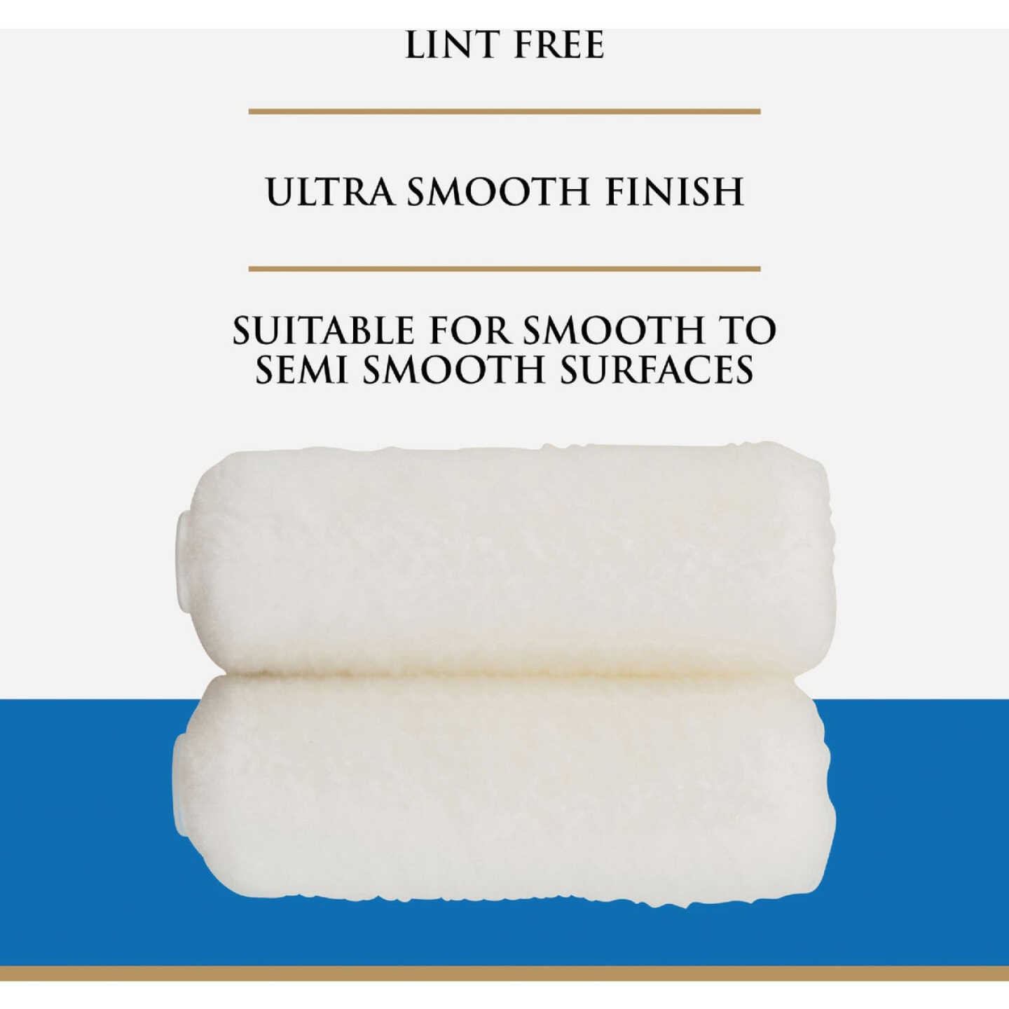 Linzer Pro Edge 4 In. x 3/8 In. Mini Microfiber Roller Cover (2-Pack) Image 6