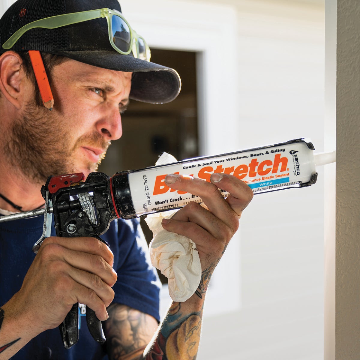 Sashco Big Stretch 10.5 Oz. Acrylic Elastomeric Caulk, Woodtone Image 2