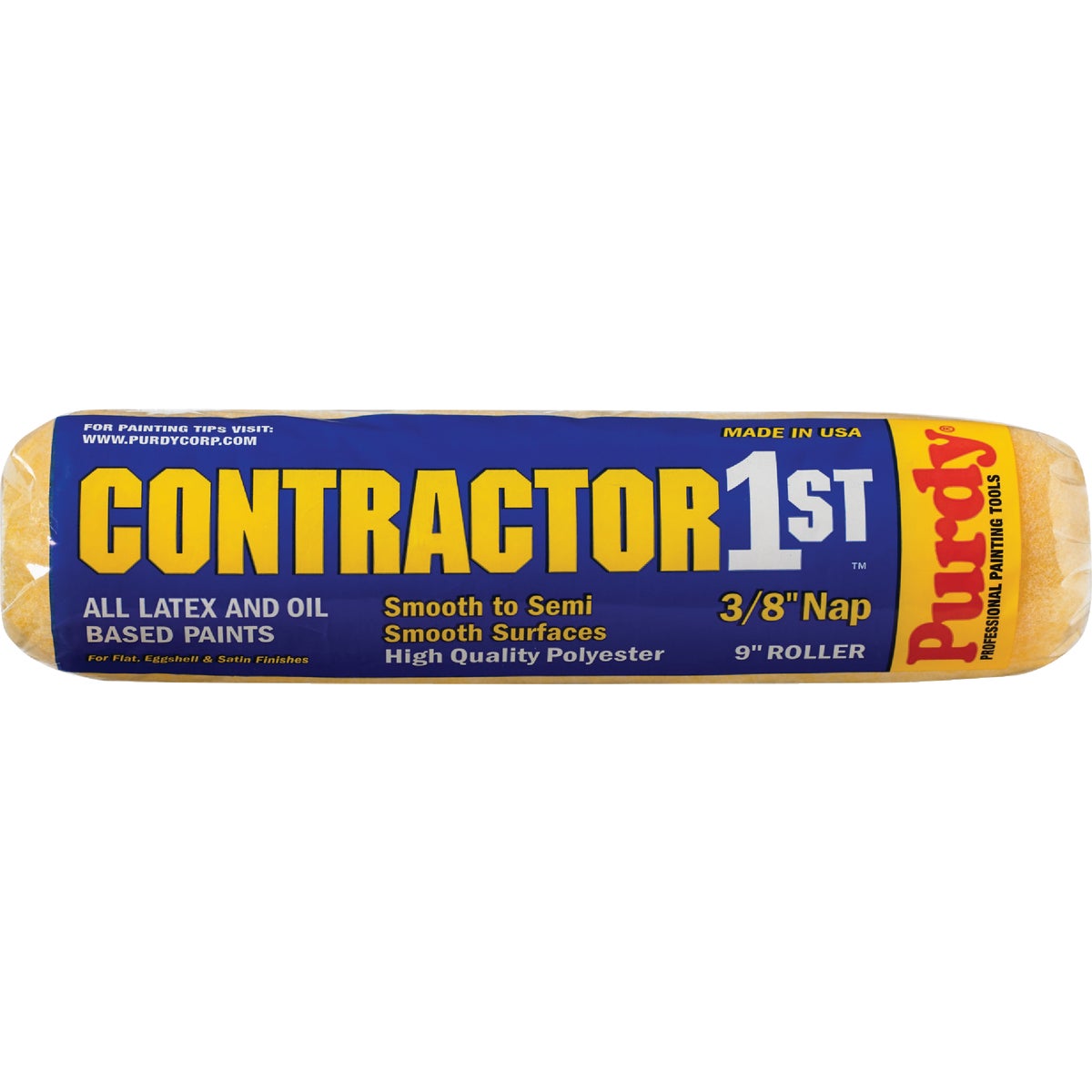 Purdy Contractor 1st 9 In. x 3/8 In. Knit Fabric Roller Cover Image 1