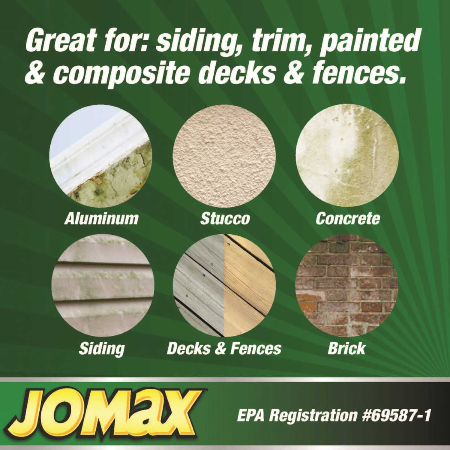 Zinsser Jomax House Cleaner and Mildew Killer, 1 Gal. Image 5