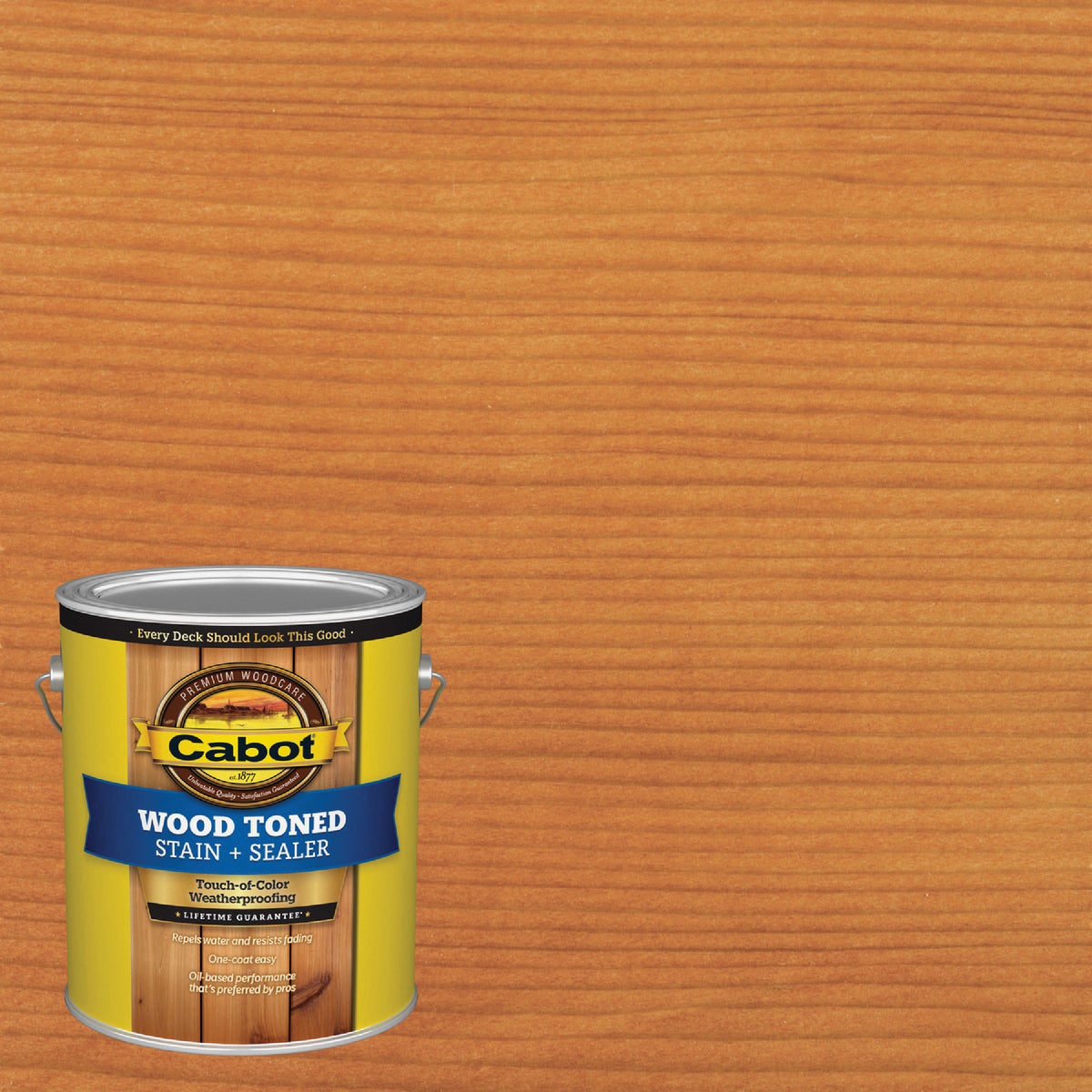 Cabot Alkyd/Oil Base Wood Toned Deck & Siding Stain, 3005 Pacific Redwood, 1 Gal.