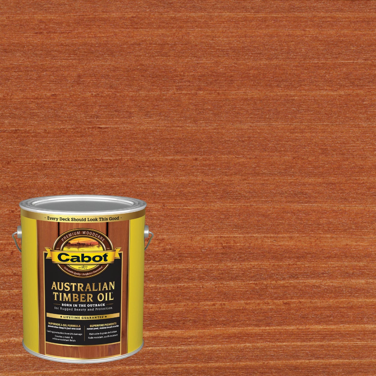 Cabot Australian Timber Oil, Mahogany Flame, 1 Gal.