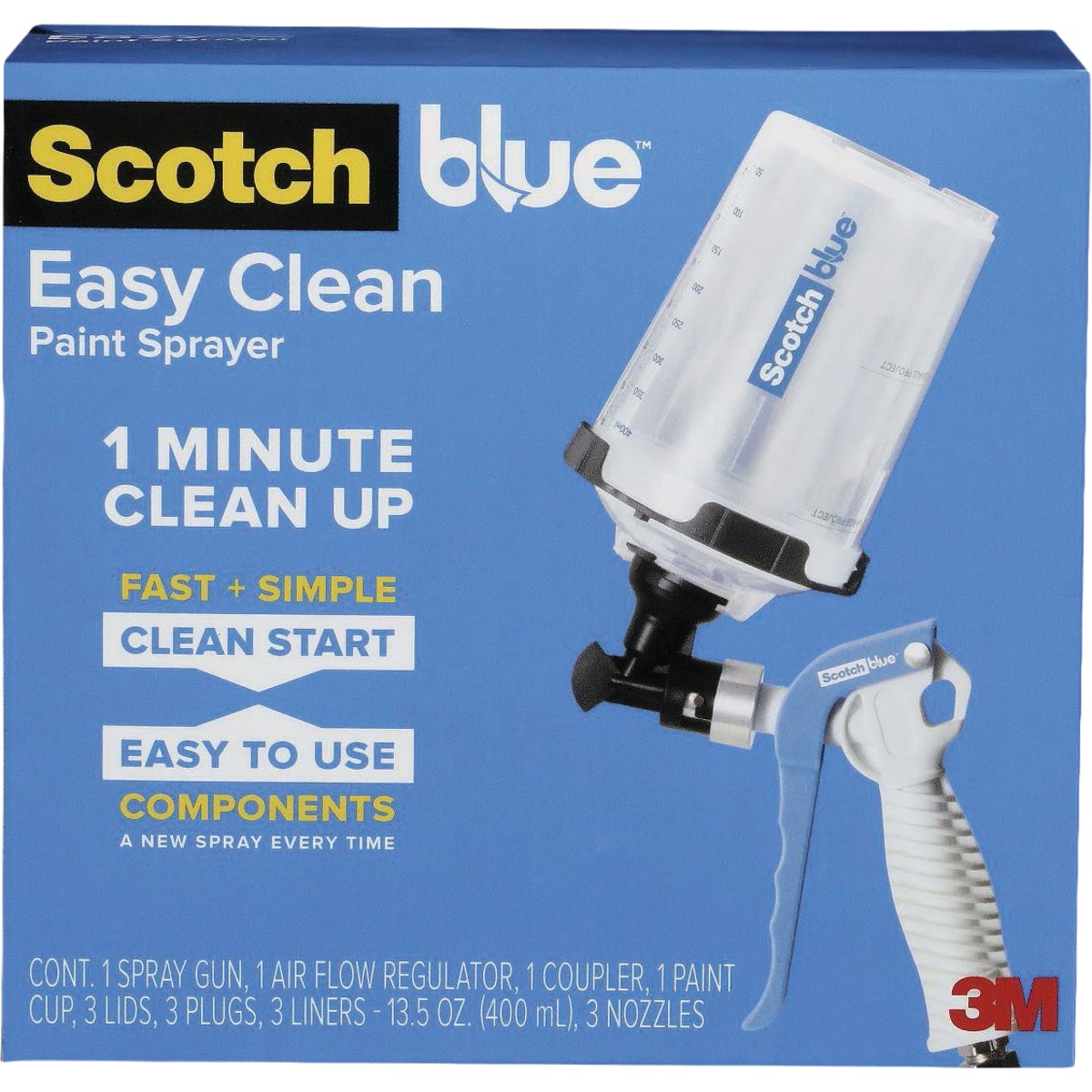 3M ScotchBlue Easy Clean Paint Sprayer Kit