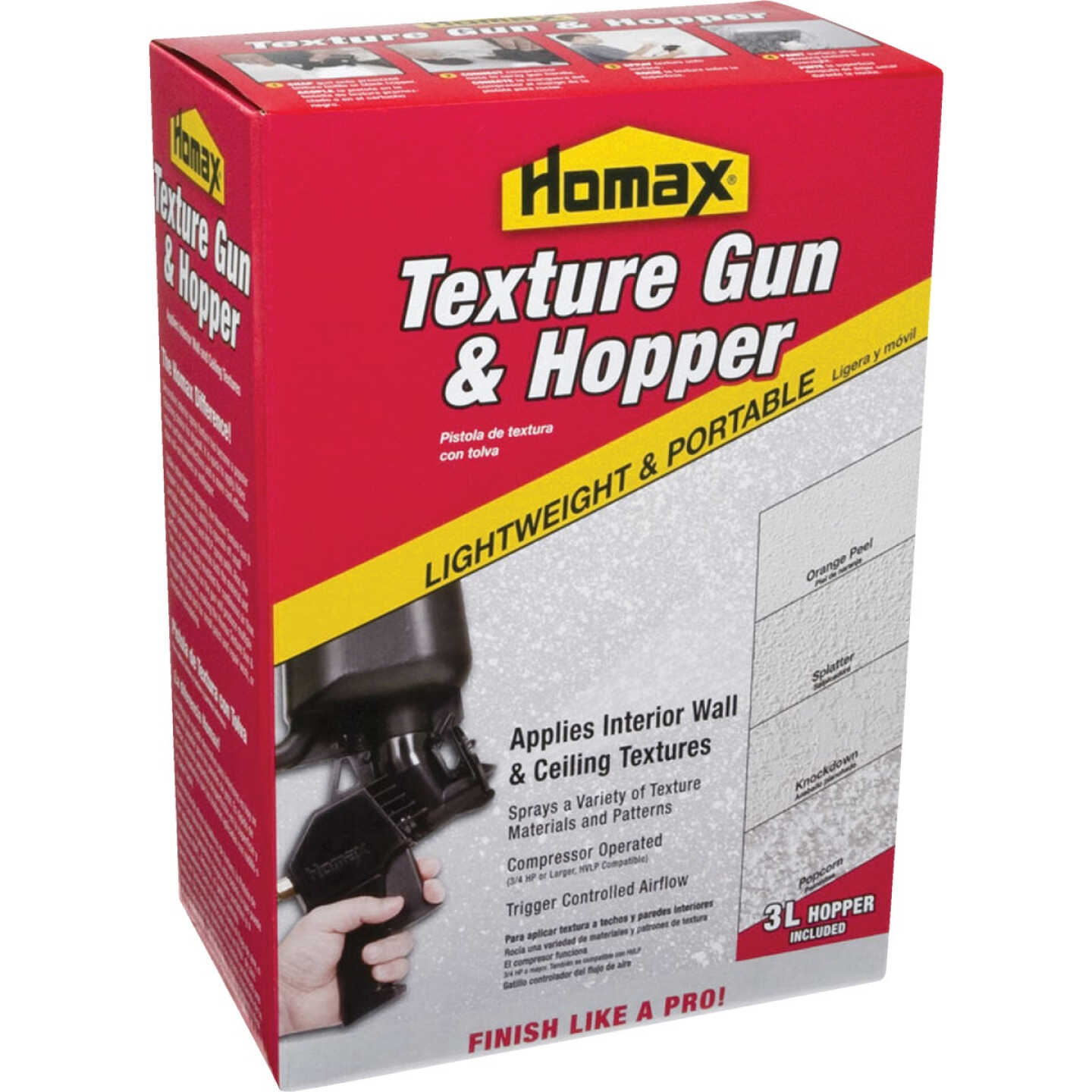 Homax Pro Texture Pneumatic Spray Gun and Hopper Image 1