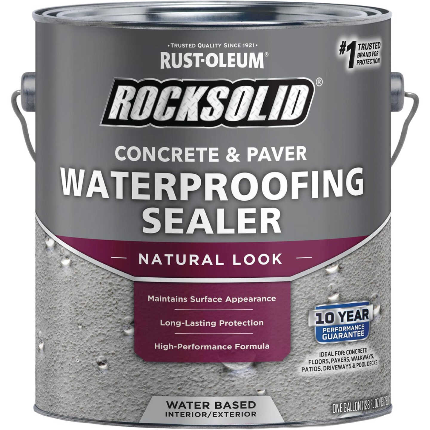 Rust-Oleum RockSolid Penetrating Concrete Sealer, 1 Gal., Clear Image 1