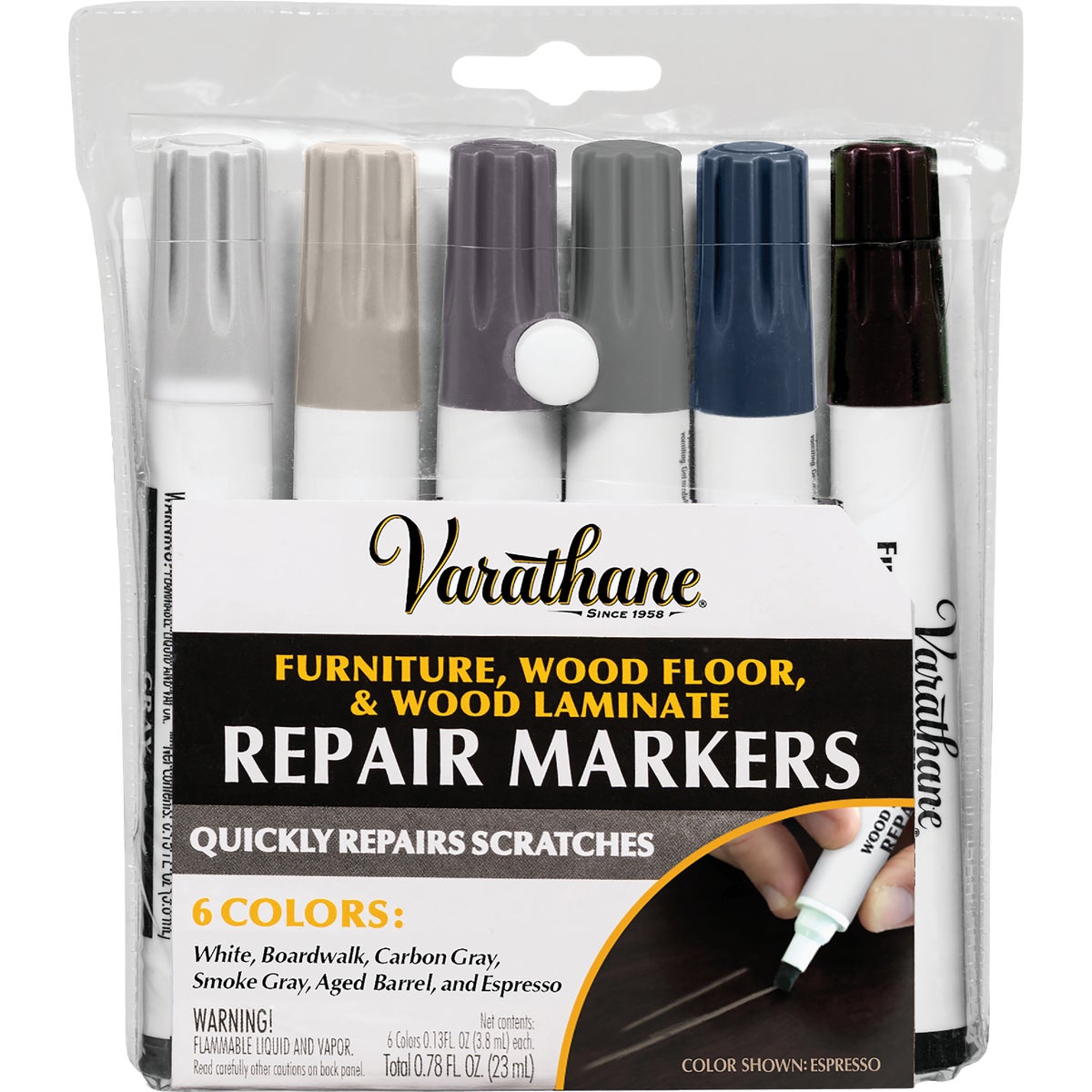Varathane Furniture, Wood Floor and Laminate Repair Markers (6-Count) Image 7