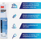 3M 10 Oz. White Marine Adhesive Sealant 5200 Image 2