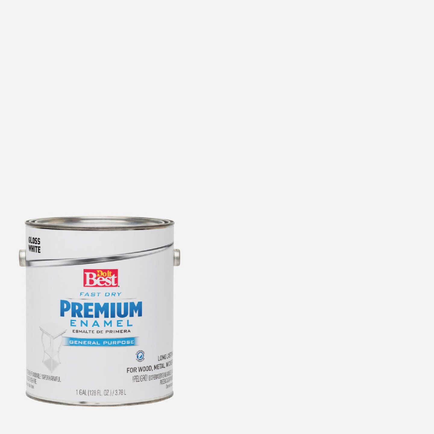 Do it Best Fast Dry Acrylic Latex Gloss Premium Enamel, White, 1 Gal. Image 1