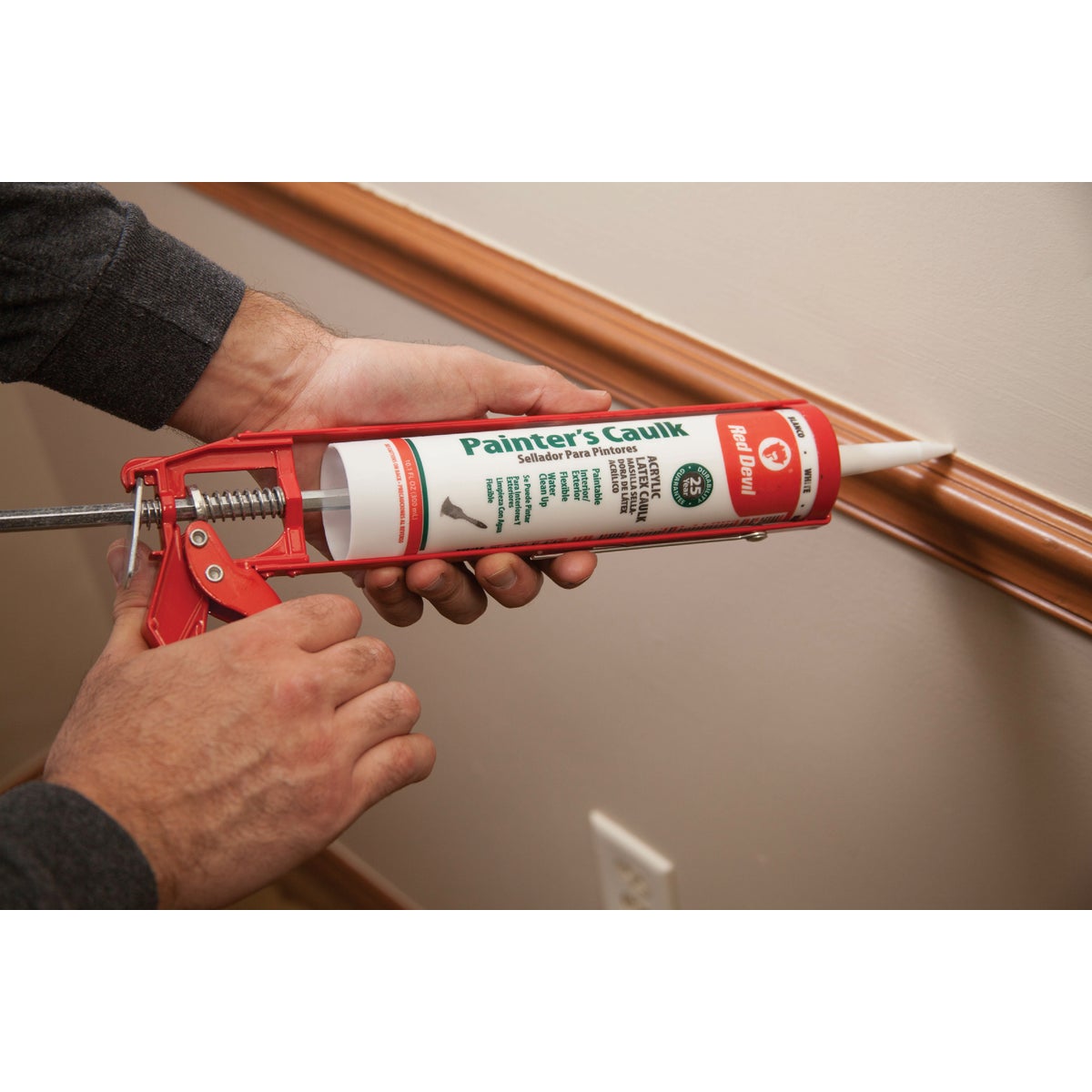 Red Devil 10.1 Oz. White Paintable Acrylic Latex Caulk Image 4