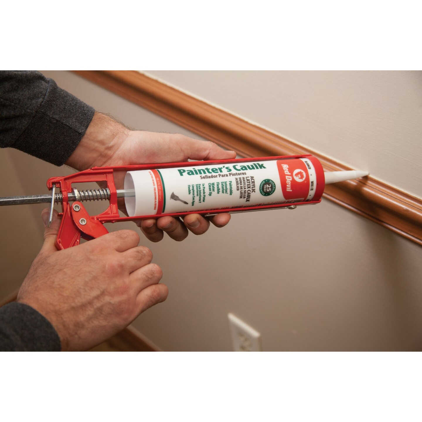 Red Devil 10.1 Oz. White Paintable Acrylic Latex Caulk Image 4