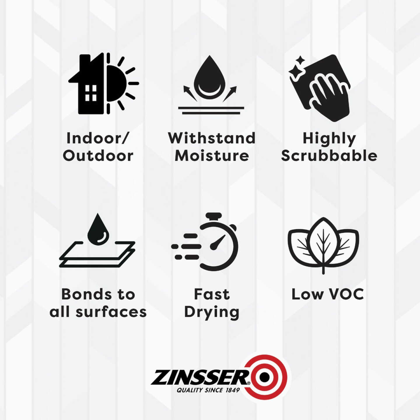 Zinsser Perma-White White-Tintable Satin Quart Mildew Paint Image 7