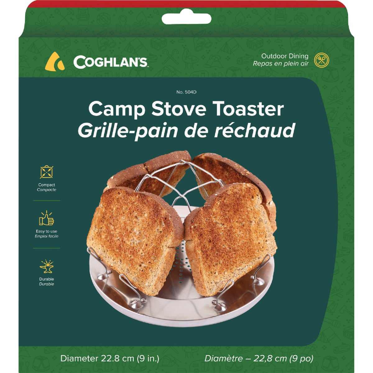 Coghlans 4-Slice Steel Camp Stove Toaster