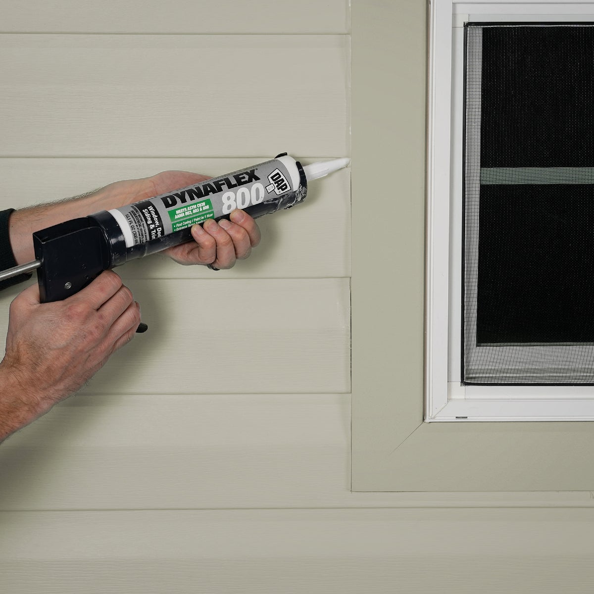 DAP Dynaflex 800 10.1 Oz. Advanced Window, Door, Siding, & Trim Polymer Sealant - Light Gray Image 2