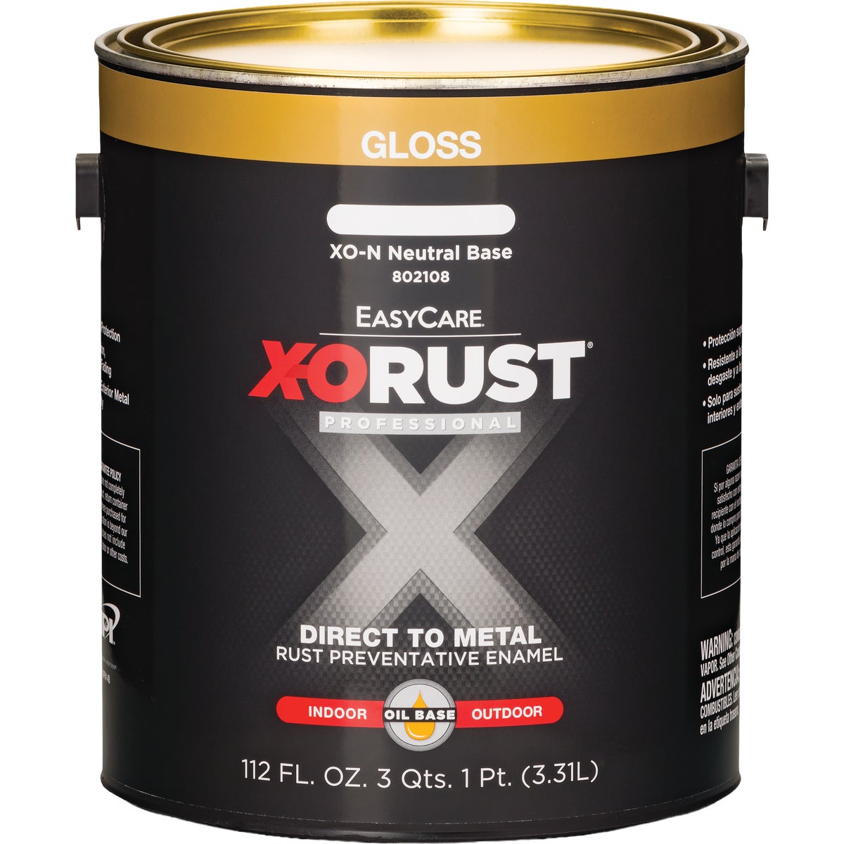 EasyCare X-O Rust Premium 1 Gal. Gloss Neutral Base Oil-Base Anti-Rust Enamel