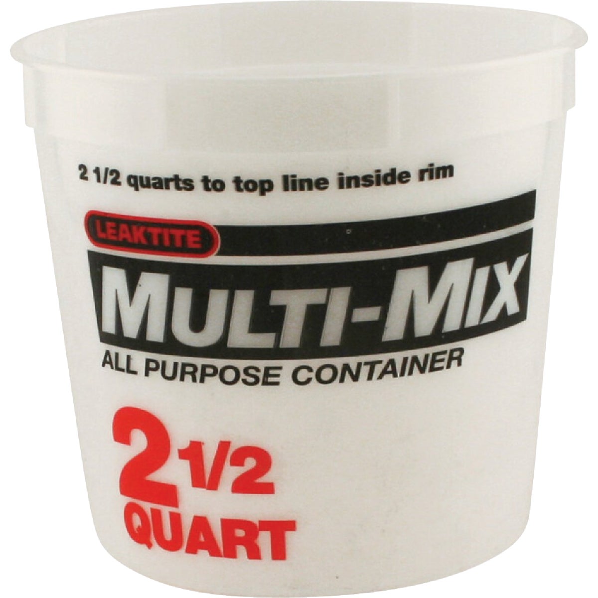 Leaktite 2.5 Qt. Semi-Transparent Multi-Mix All Purpose Mixing And Storage Container Image 6