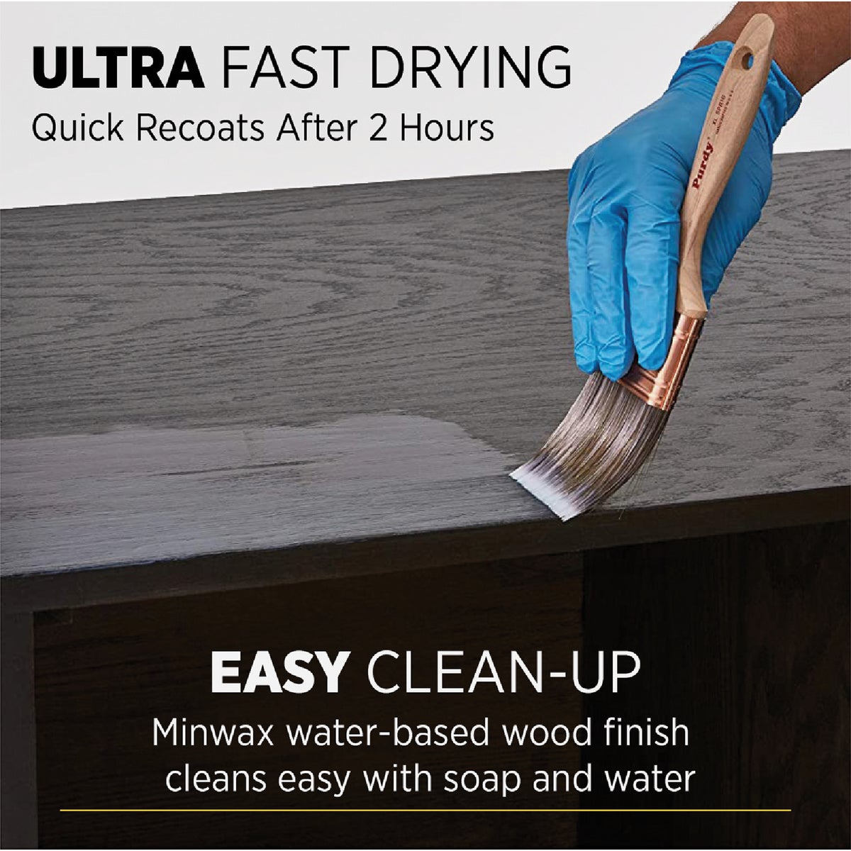 Minwax Polycrylic 1 Qt. Gloss Water Based Protective Finish Image 5