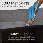 Minwax Polycrylic 1 Qt. Gloss Water Based Protective Finish Image 5