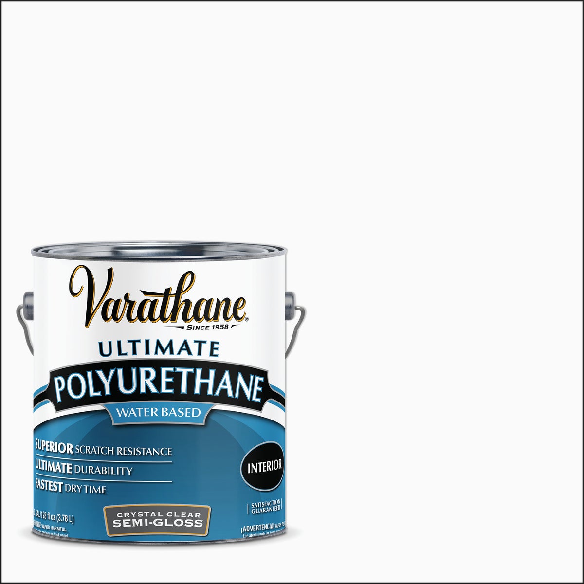 Varathane Semi-Gloss Low Odor Water Based Interior Polyurethane, 1 Gal.