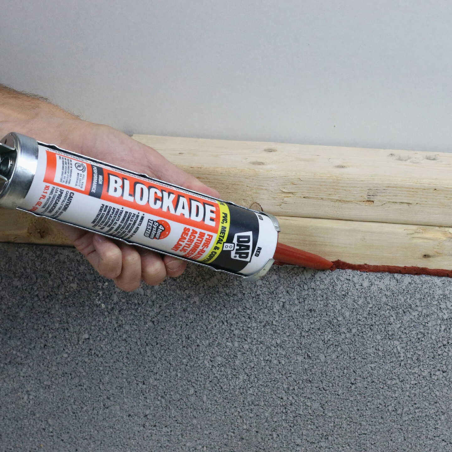 Dap Blockade 10.1 Oz. Fire-Rated Intumescent Sealant, Red Image 7