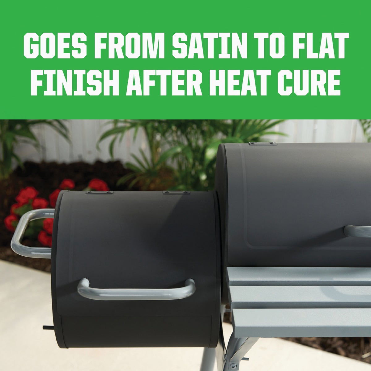Rust-Oleum Flat High Heat Enamel, BBQ Black, 1 Qt. Image 3