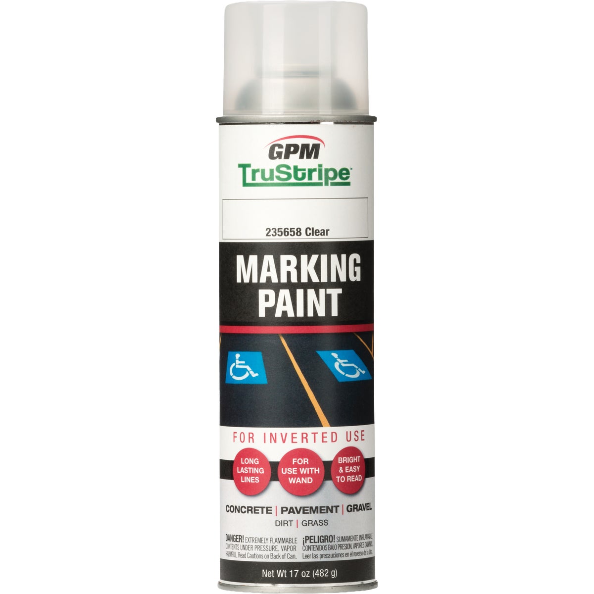 TruStripe Clear 17 Oz. Inverted Marking Paint Image 1