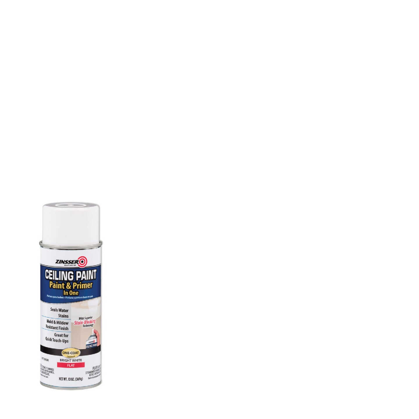Zinsser 13 Oz. Bright White Ceiling Paint and Primer Spray Image 1