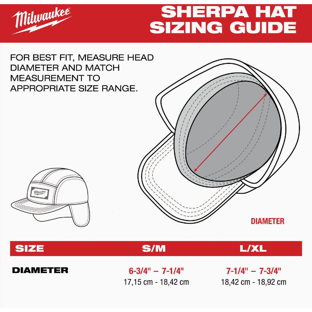 Milwaukee Khaki Large/Extra-Large Sherpa-Lined Hat Image 6