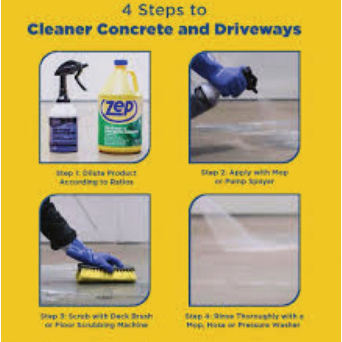 Zep 1 Gal. Concentrated Driveway & Concrete Cleaner & Degreaser Image 3