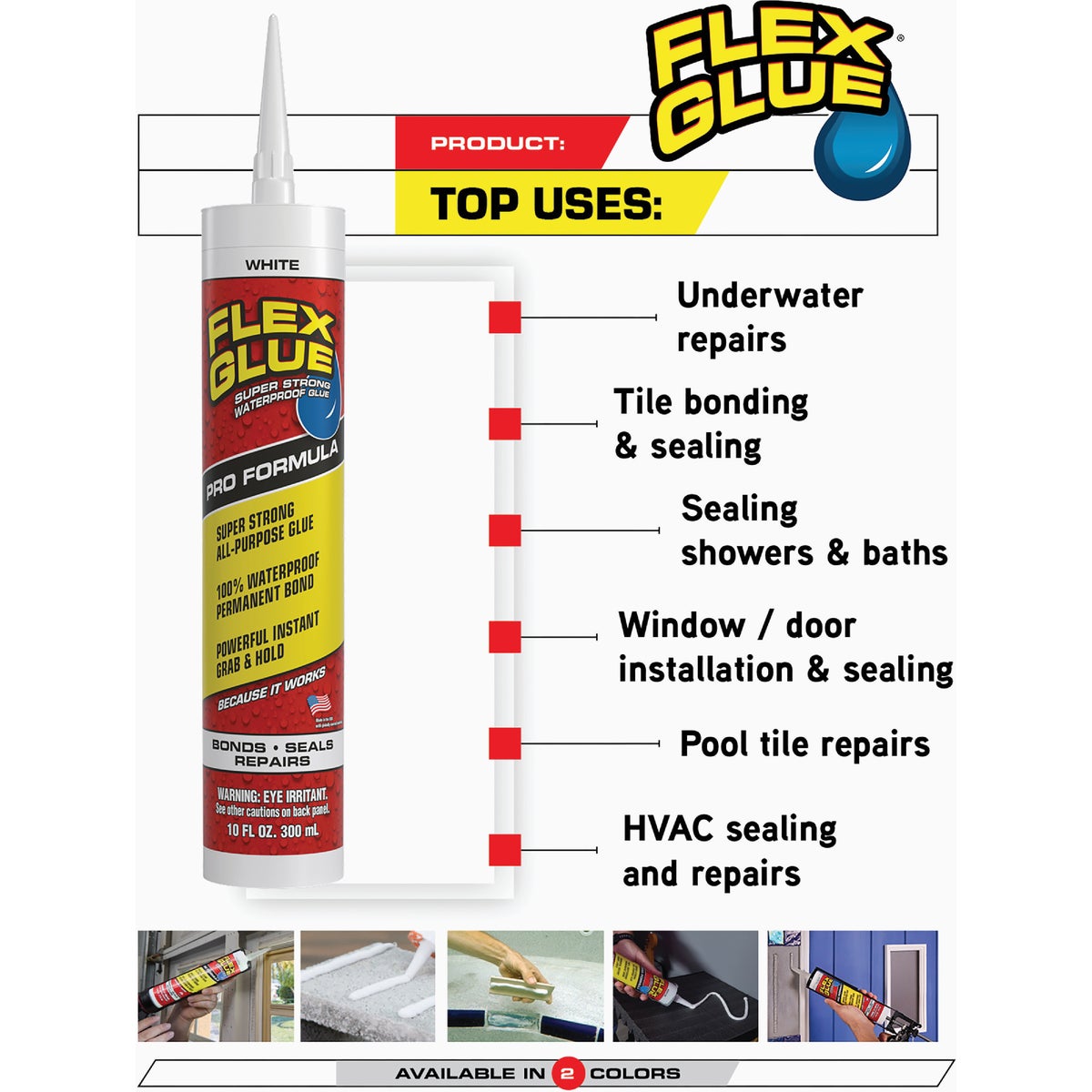 Flex Glue 9 Oz. Clear Multi-Purpose Adhesive Image 6