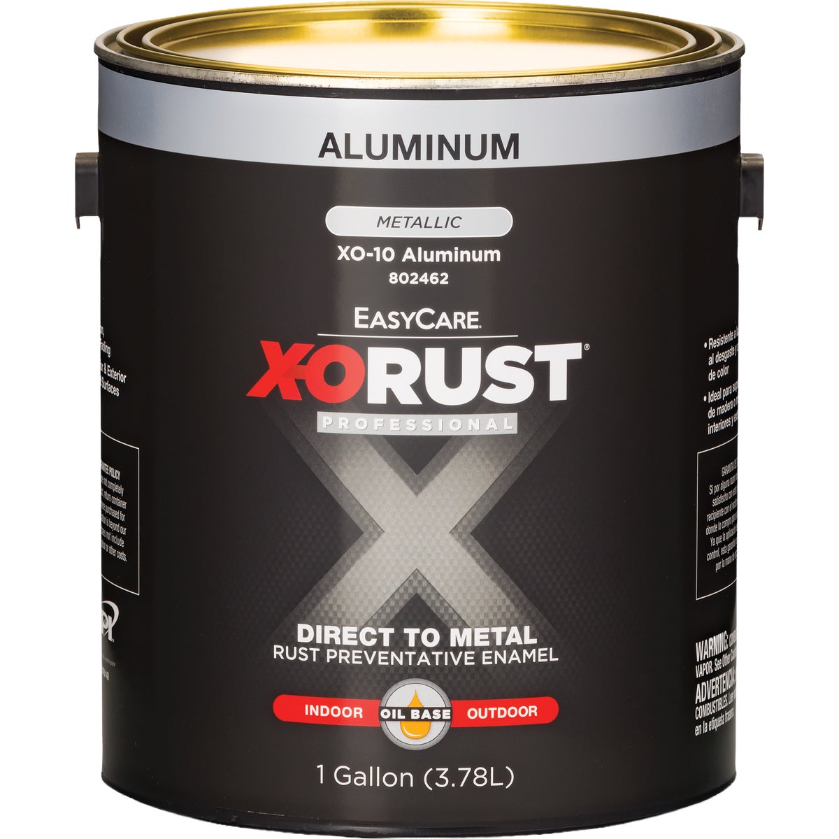 EasyCare X-O Rust 1 Gal. Gloss Aluminum Interior/Exterior Oil-Base Anti-Rust Enamel