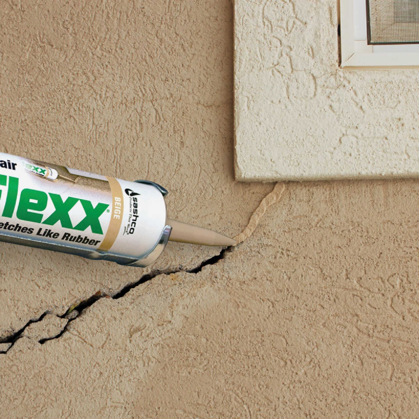 Sashco Mor-Flexx Concrete Beige Cartridge Mortar Sealant Image 2