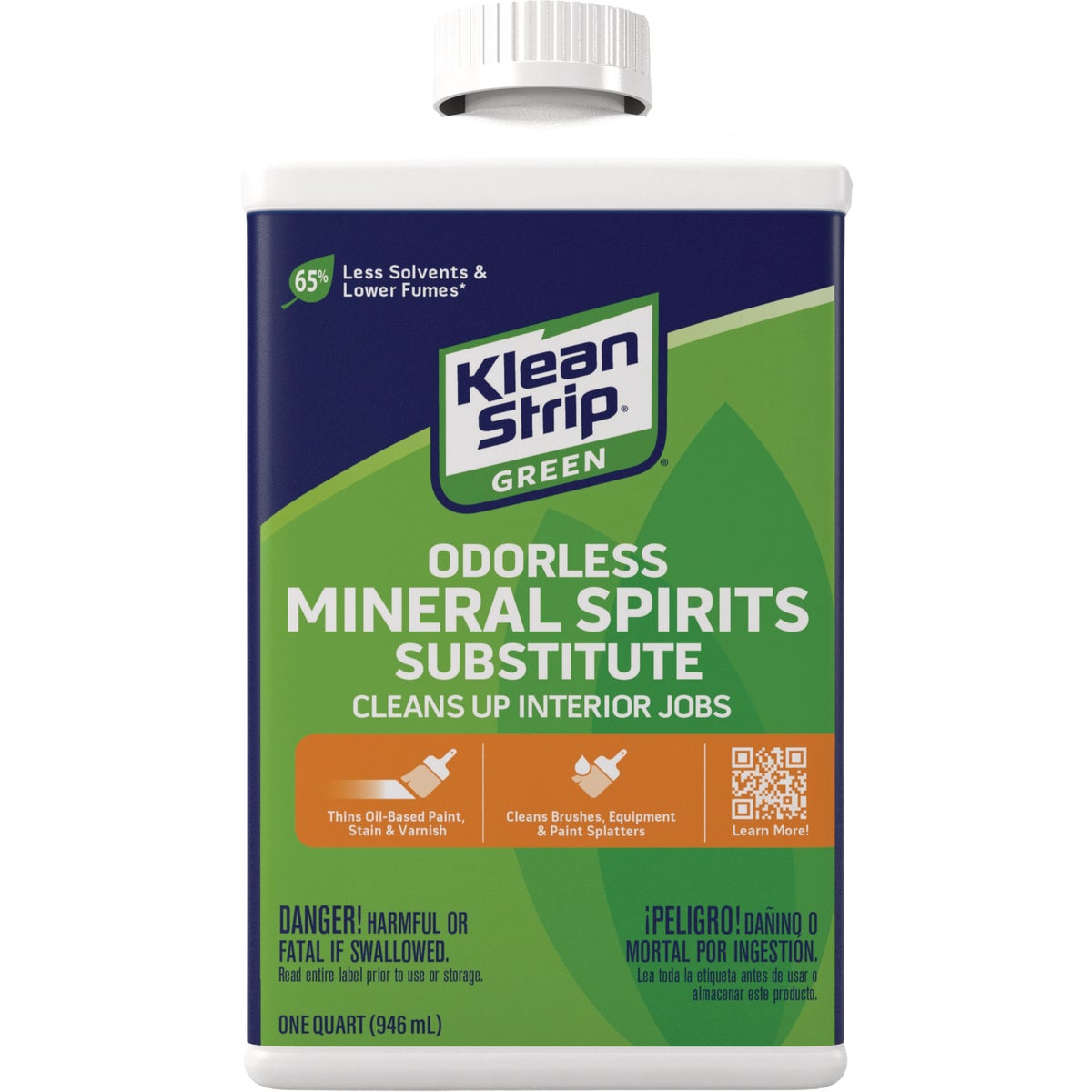 Klean-Strip Green 1 Qt. Odorless Mineral Spirits Substitute (4-Pack)