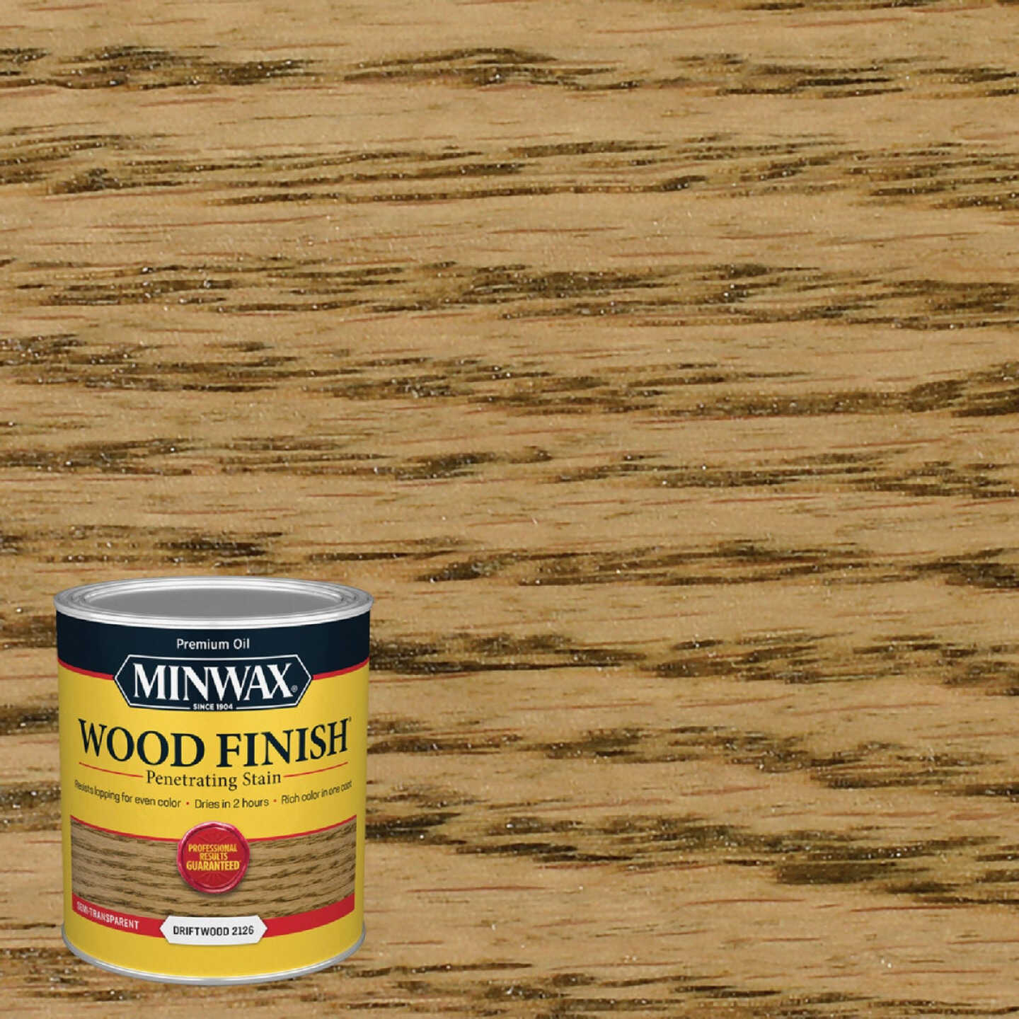 Minwax Wood Finish Penetrating Stain, Driftwood, 1 Qt. Image 1