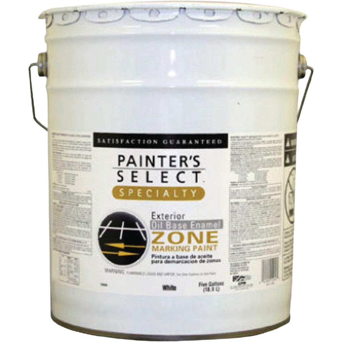 Painter's Select Specialty White Flat Oil-Based Field & Zone Marking Paint, 1 Gal.