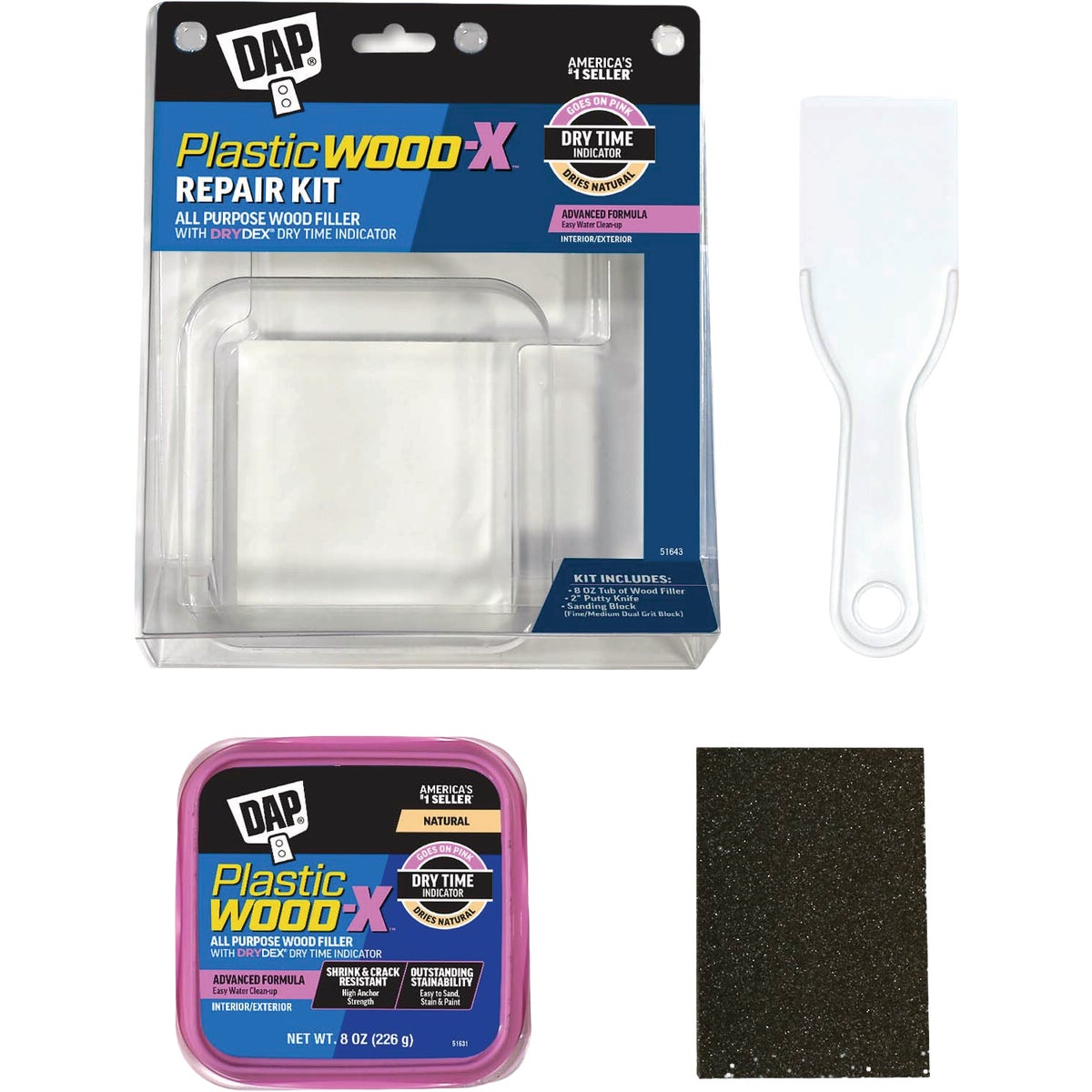 Dap Plastic Wood-X Wood Filler Repair Kit Image 7