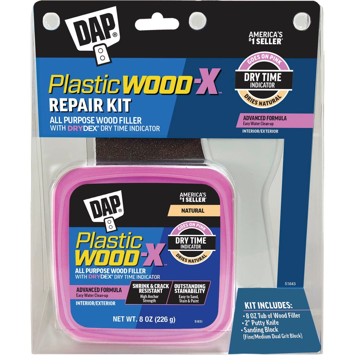 Dap Plastic Wood-X Wood Filler Repair Kit