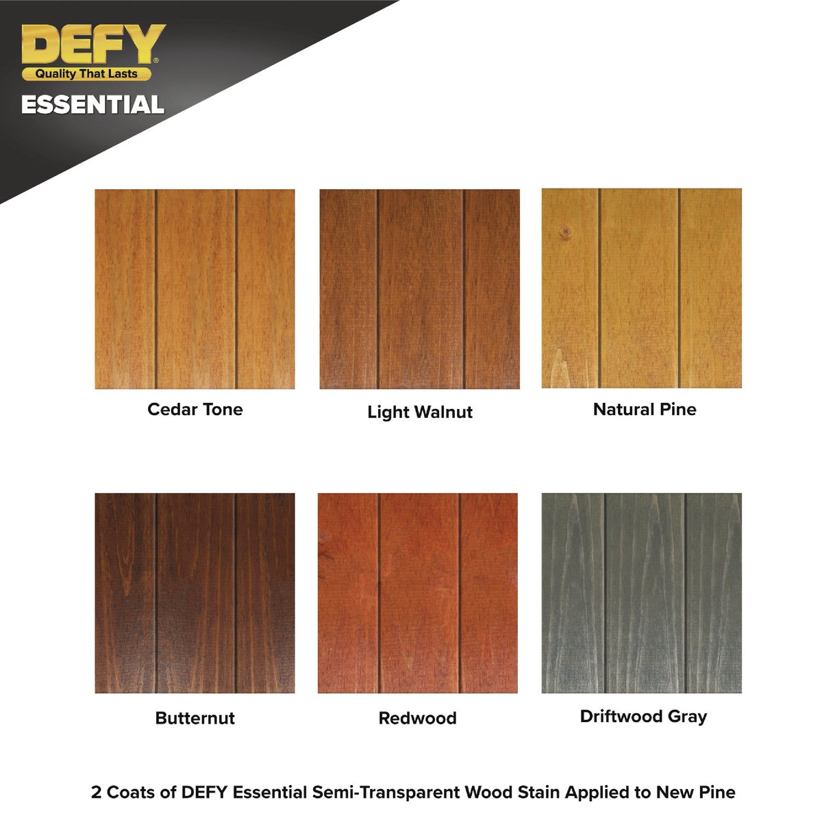 Defy Essential Semi-Transparent Wood Stain, Redwood, 1 Gal. Image 2