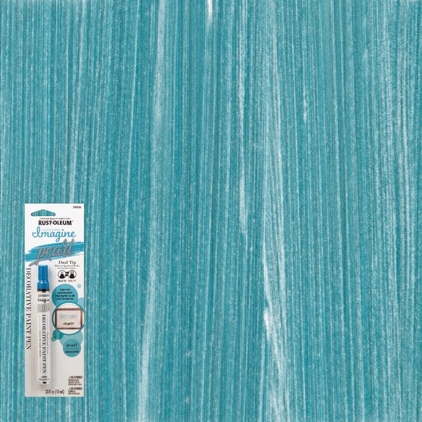 Rust-Oleum Imagine Aquamarine Pearl Decorative Paint Pen Image 2