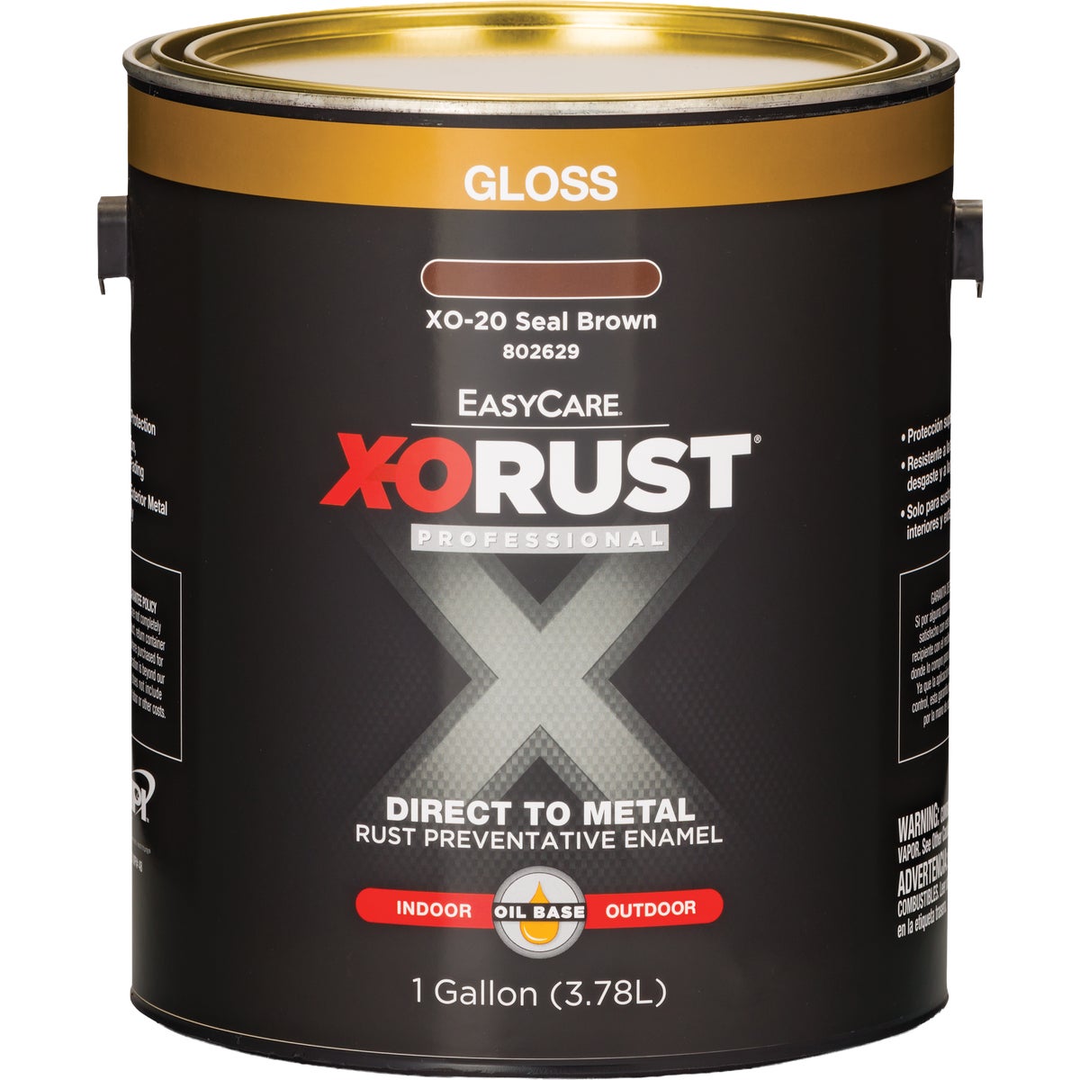 EasyCare X-O Rust Premium 1 Gal. Gloss Seal Brown Oil-Base Anti-Rust Enamel