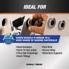 DAP 10.1 Oz. White Fast Cure Marine Adhesive Sealant Image 4