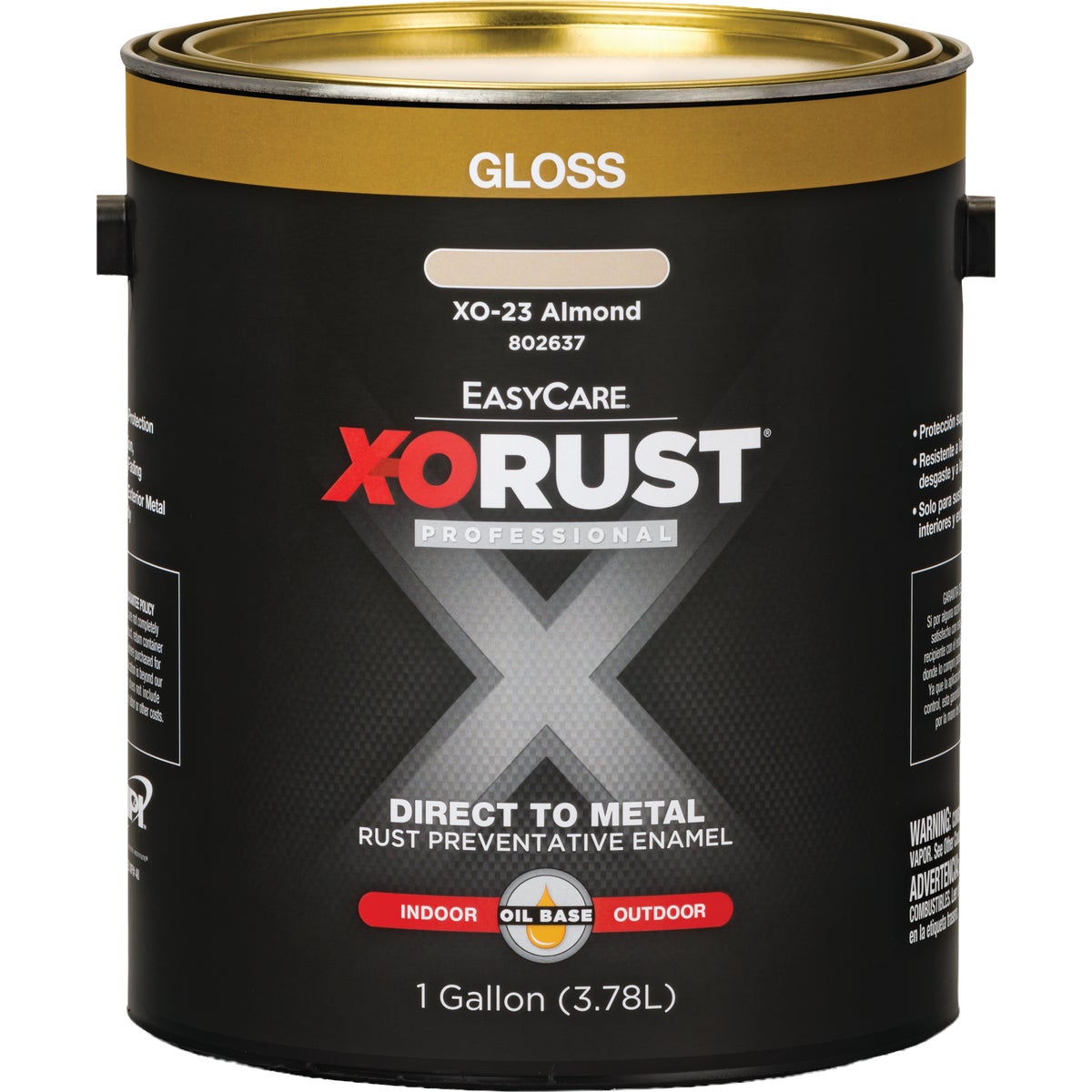 EasyCare X-O Rust Premium 1 Gal. Gloss Almond Oil-Base Anti-Rust Enamel