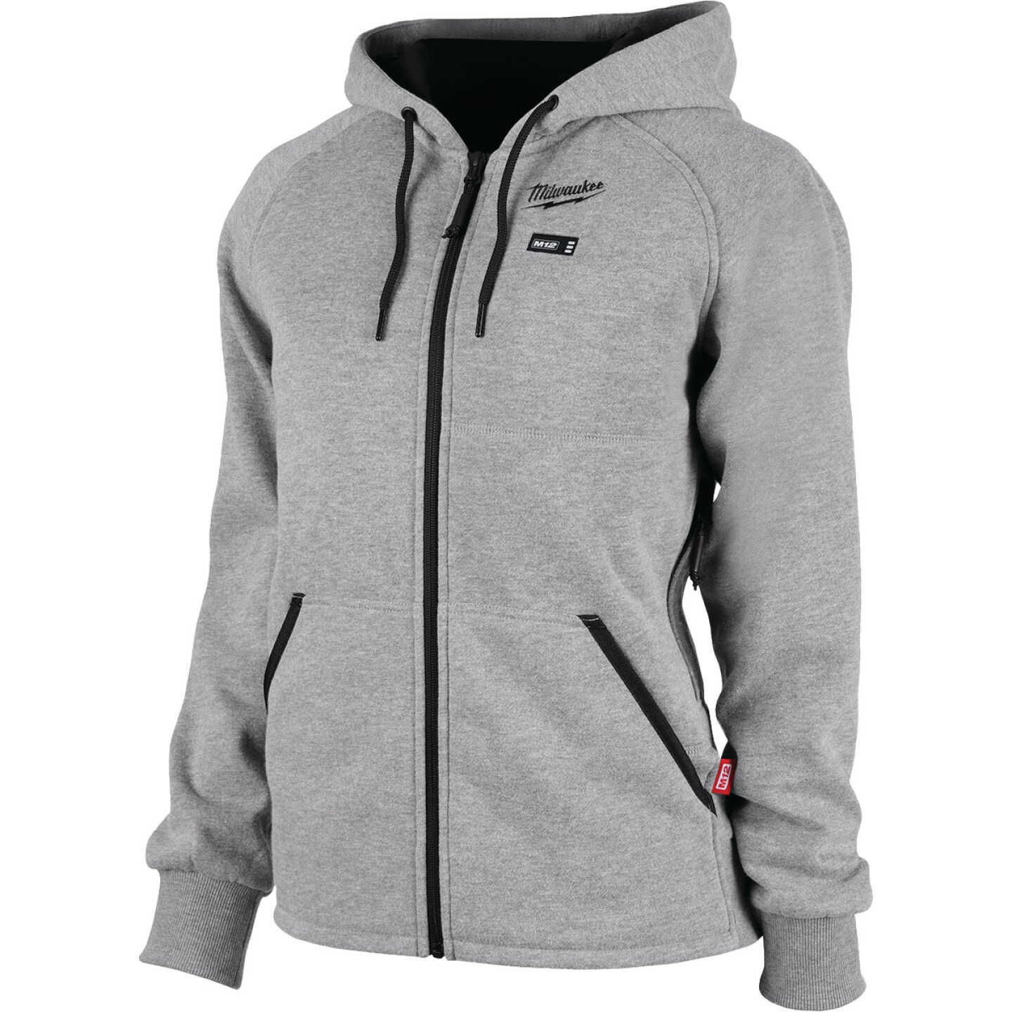 Milwaukee M12 Women's Gray Cordless Heated Hoodie Kit, M Image 1