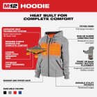 Milwaukee M12 Women's Gray Cordless Heated Hoodie Kit, M Image 3
