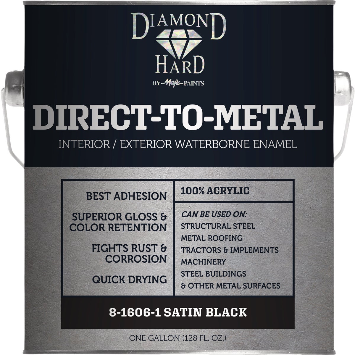 Majic Diamond Hard 5 Gal. Direct-To-Metal Acrylic Enamel, Satin Safety Green
