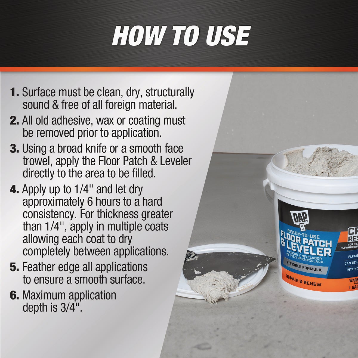Dap 1 Gal. Ready-To-Use Flexible Floor Leveler Image 3